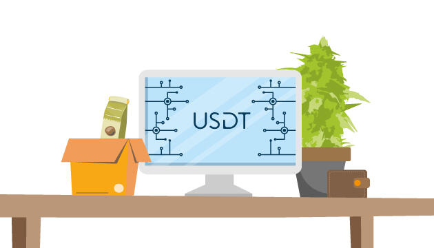 Оплата USDT и доставка заказа через пункт выдачи